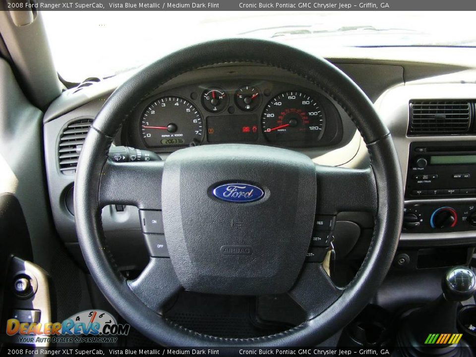 2008 Ford Ranger XLT SuperCab Vista Blue Metallic / Medium Dark Flint Photo #18
