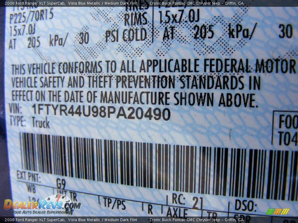 2008 Ford Ranger XLT SuperCab Vista Blue Metallic / Medium Dark Flint Photo #22