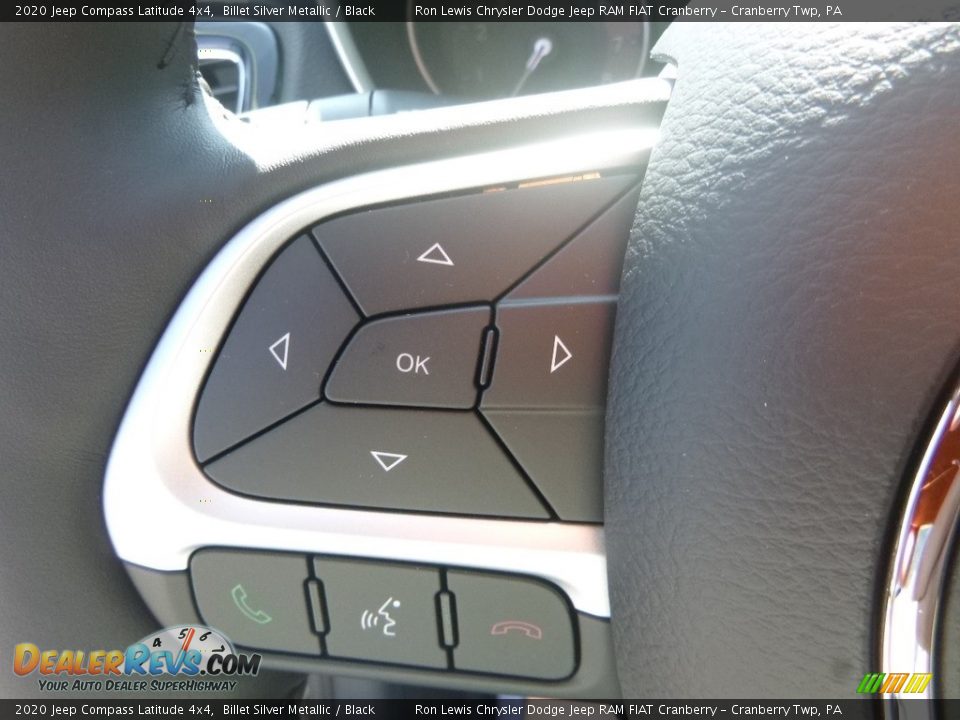 2020 Jeep Compass Latitude 4x4 Billet Silver Metallic / Black Photo #17