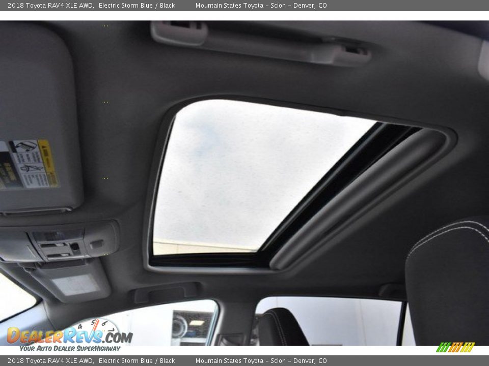 2018 Toyota RAV4 XLE AWD Electric Storm Blue / Black Photo #10