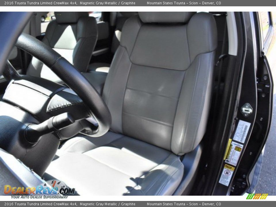 2016 Toyota Tundra Limited CrewMax 4x4 Magnetic Gray Metallic / Graphite Photo #12
