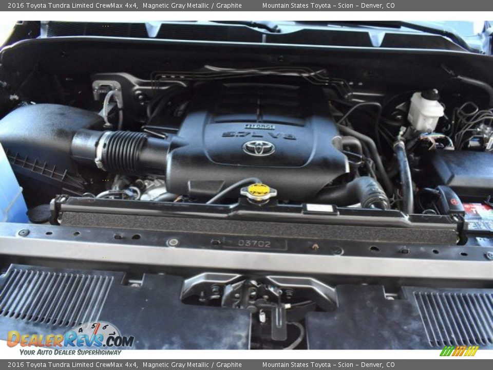 2016 Toyota Tundra Limited CrewMax 4x4 Magnetic Gray Metallic / Graphite Photo #27