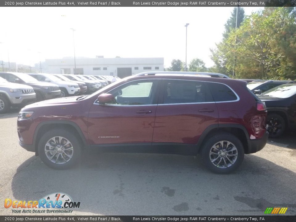 2020 Jeep Cherokee Latitude Plus 4x4 Velvet Red Pearl / Black Photo #2