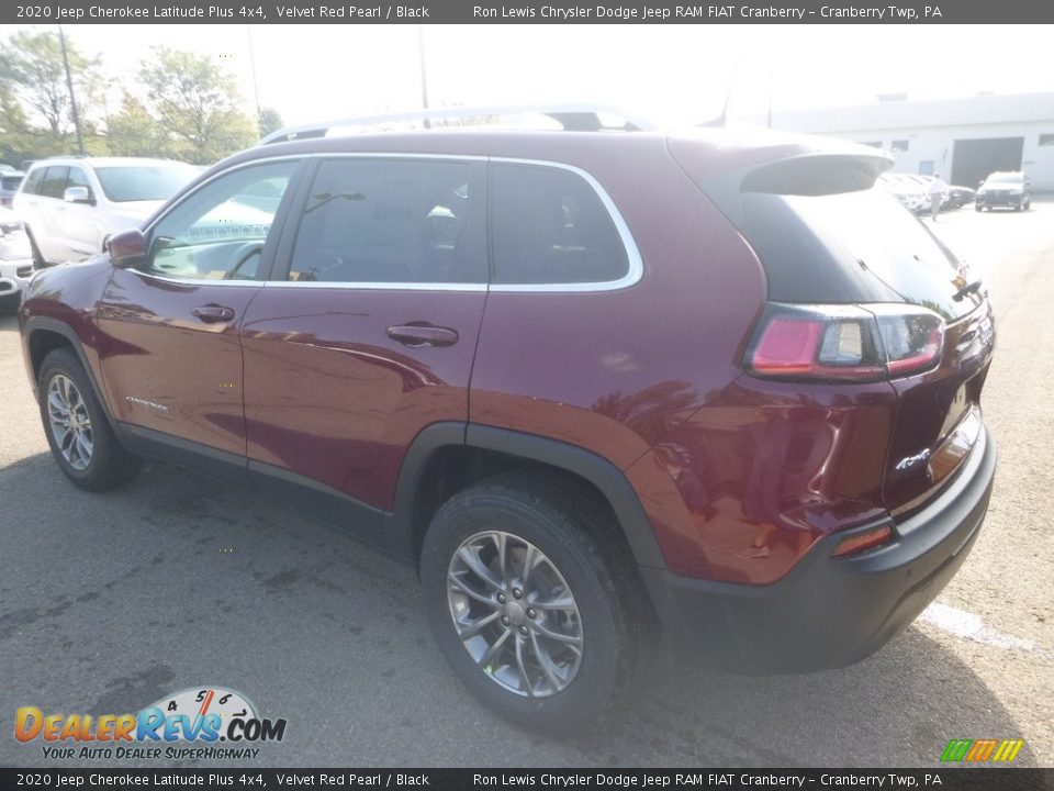 2020 Jeep Cherokee Latitude Plus 4x4 Velvet Red Pearl / Black Photo #3