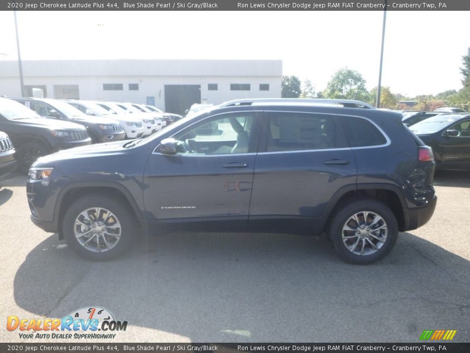 2020 Jeep Cherokee Latitude Plus 4x4 Blue Shade Pearl / Ski Gray/Black Photo #2