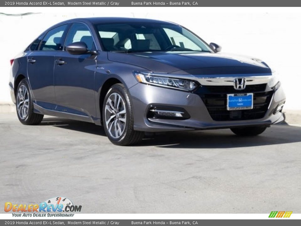 2019 Honda Accord EX-L Sedan Modern Steel Metallic / Gray Photo #1
