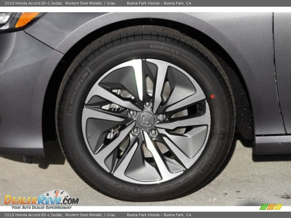 2019 Honda Accord EX-L Sedan Modern Steel Metallic / Gray Photo #10