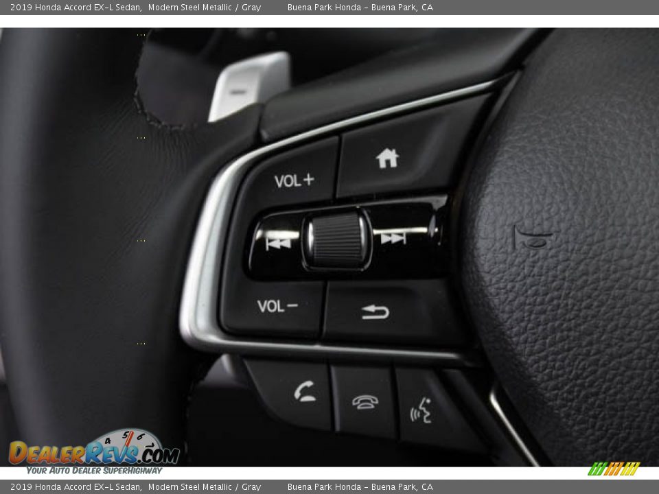 2019 Honda Accord EX-L Sedan Modern Steel Metallic / Gray Photo #20