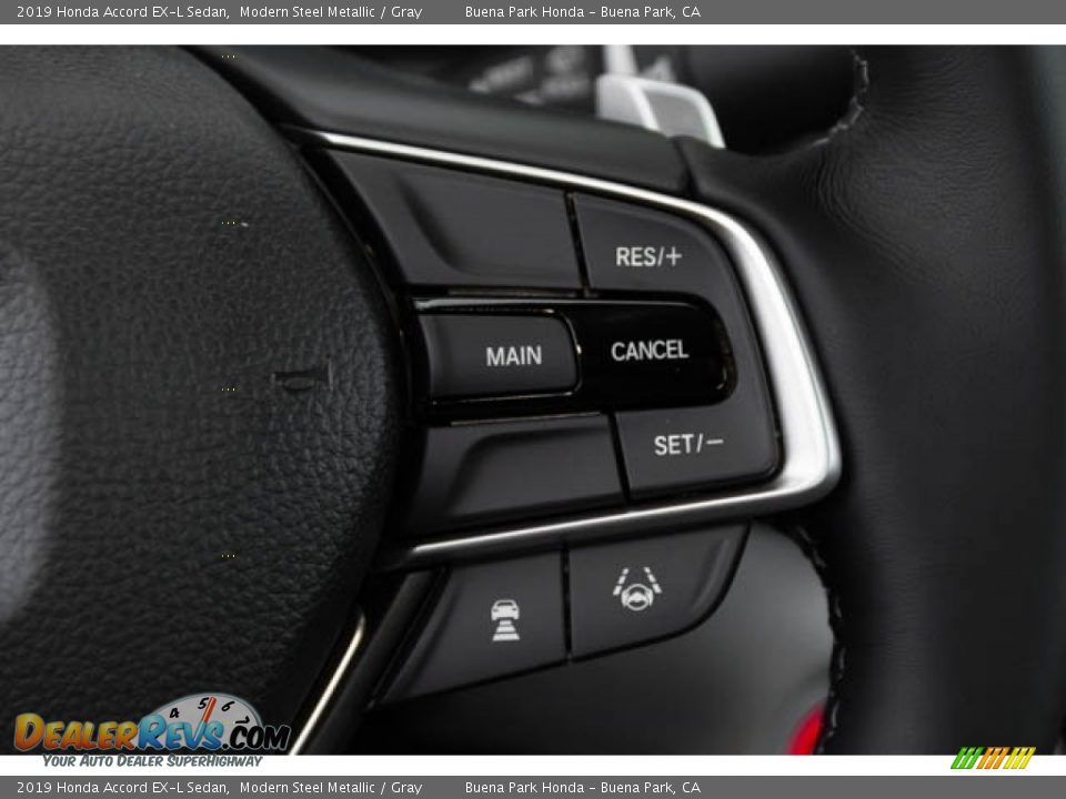 2019 Honda Accord EX-L Sedan Modern Steel Metallic / Gray Photo #21