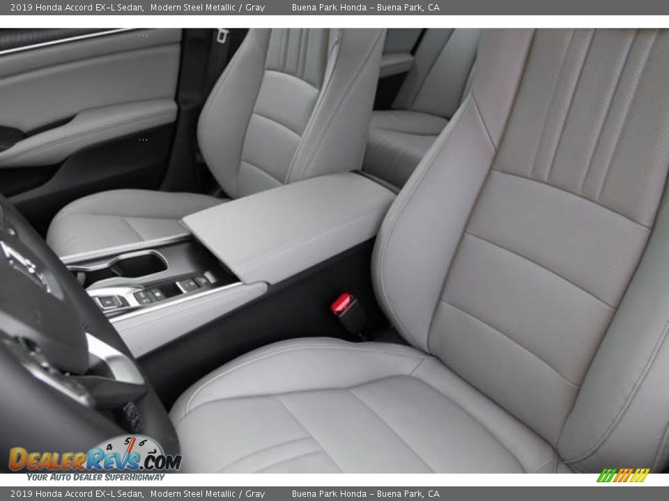 2019 Honda Accord EX-L Sedan Modern Steel Metallic / Gray Photo #24