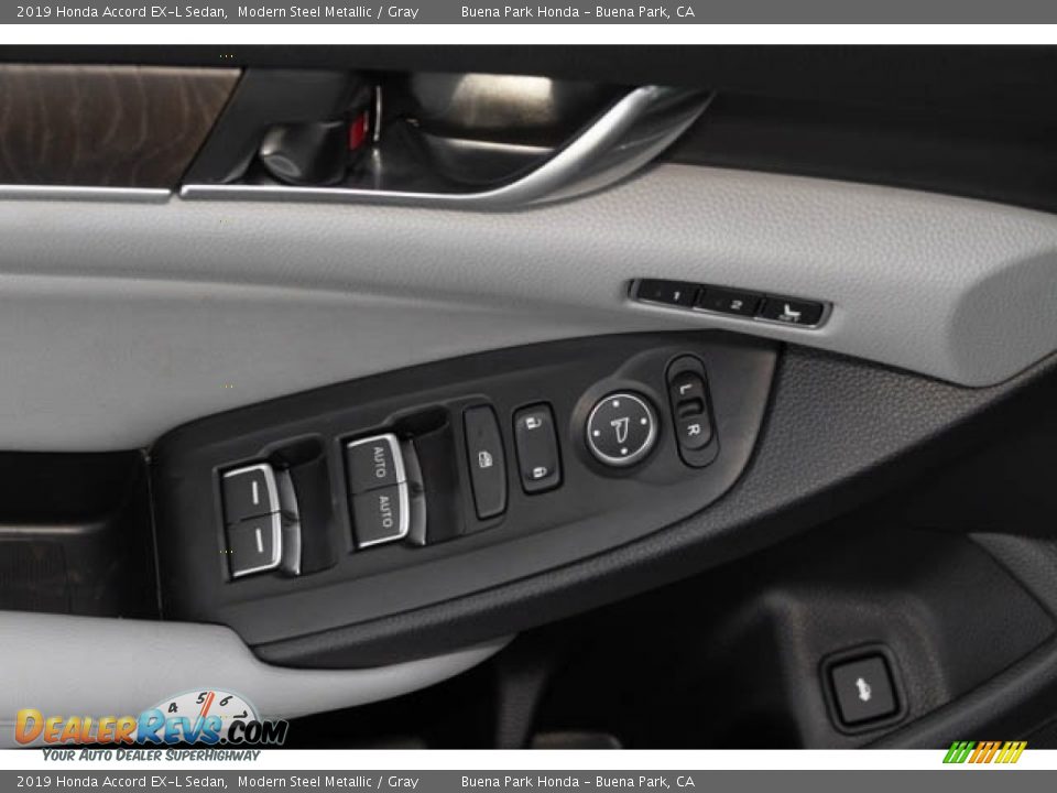 2019 Honda Accord EX-L Sedan Modern Steel Metallic / Gray Photo #34