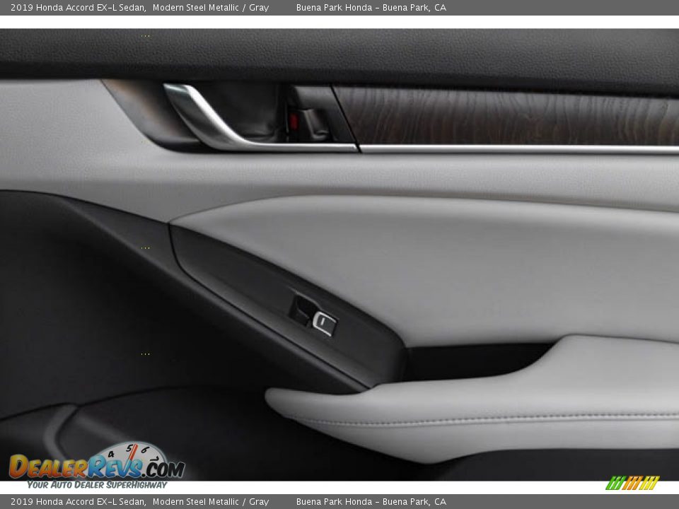 2019 Honda Accord EX-L Sedan Modern Steel Metallic / Gray Photo #36