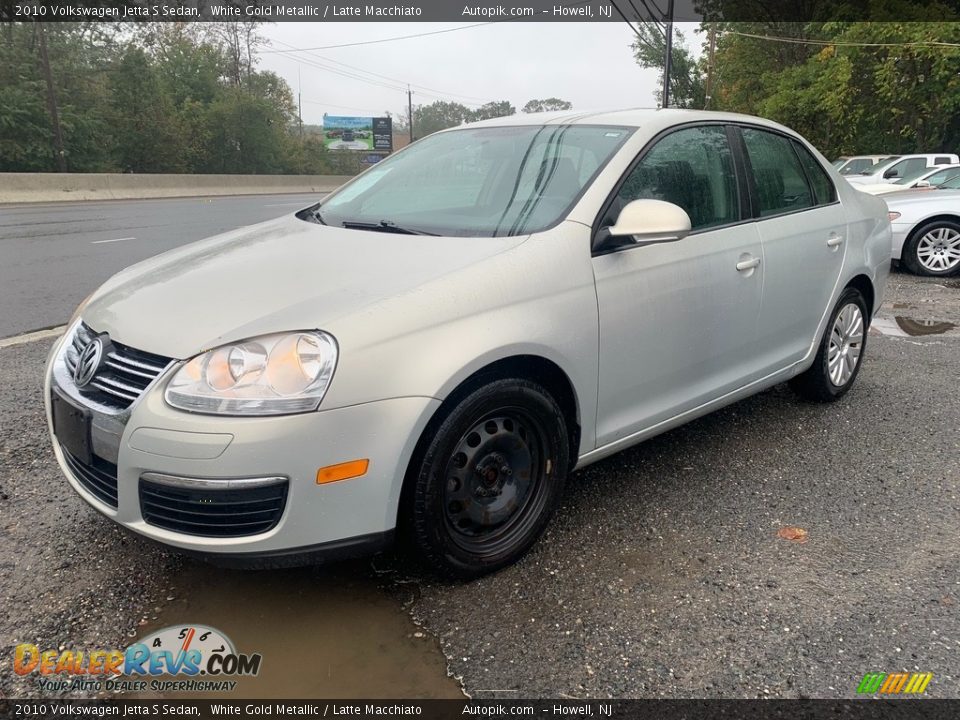 2010 Volkswagen Jetta S Sedan White Gold Metallic / Latte Macchiato Photo #7