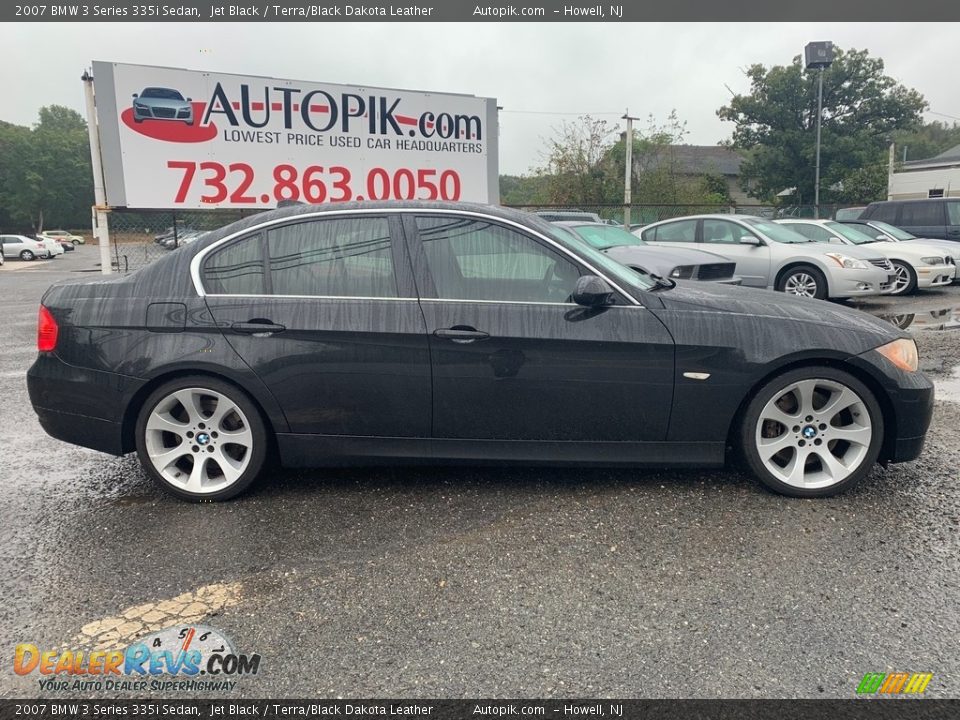 2007 BMW 3 Series 335i Sedan Jet Black / Terra/Black Dakota Leather Photo #2