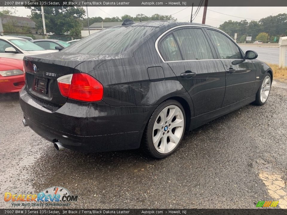 2007 BMW 3 Series 335i Sedan Jet Black / Terra/Black Dakota Leather Photo #3