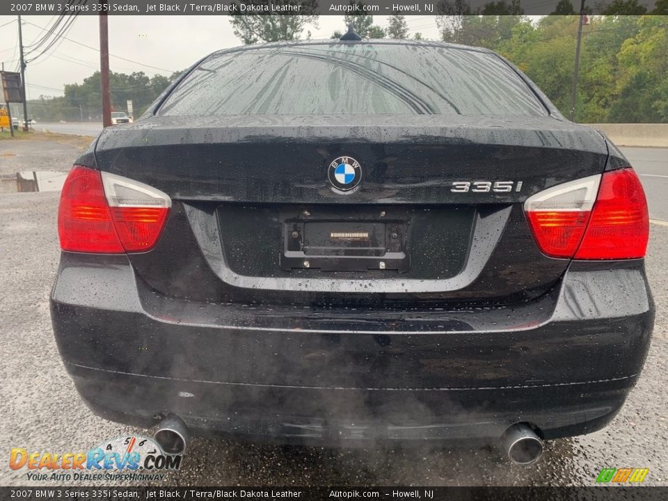2007 BMW 3 Series 335i Sedan Jet Black / Terra/Black Dakota Leather Photo #4
