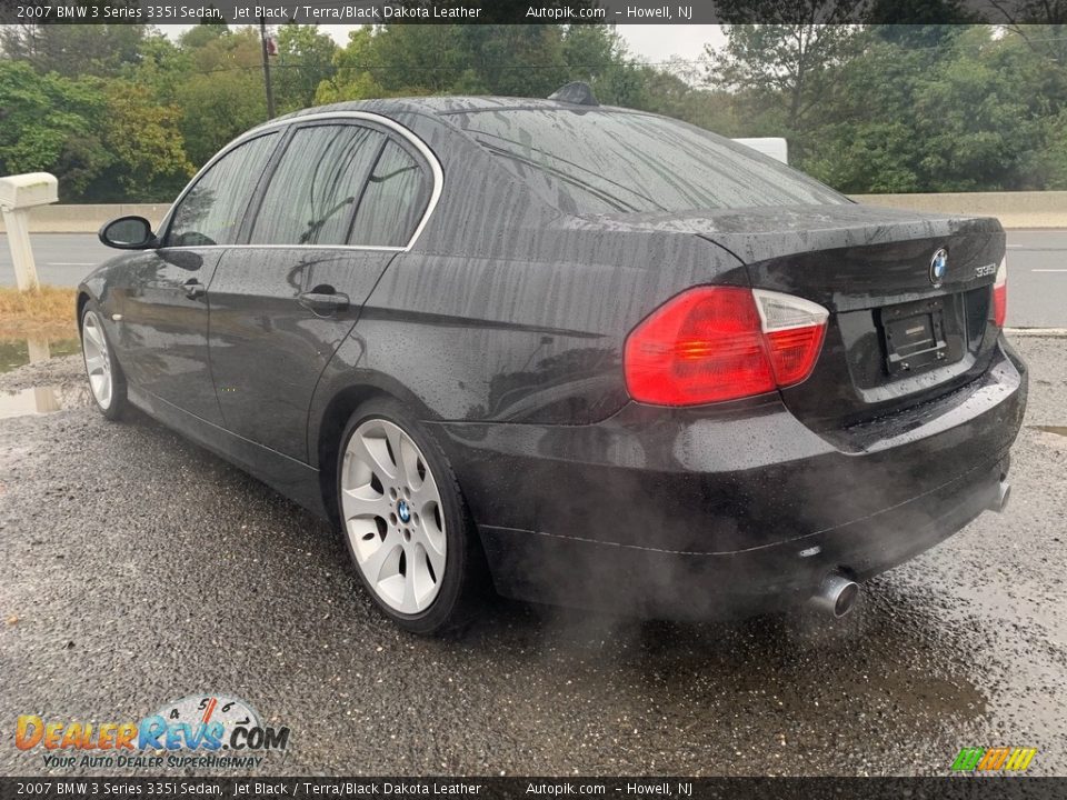 2007 BMW 3 Series 335i Sedan Jet Black / Terra/Black Dakota Leather Photo #5