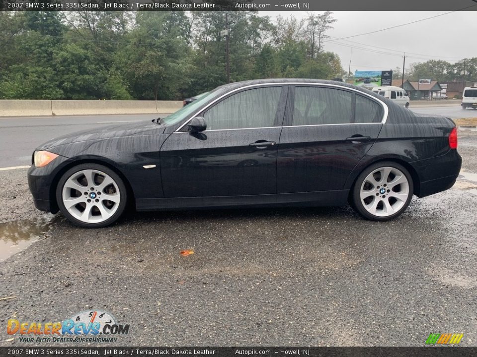 2007 BMW 3 Series 335i Sedan Jet Black / Terra/Black Dakota Leather Photo #6