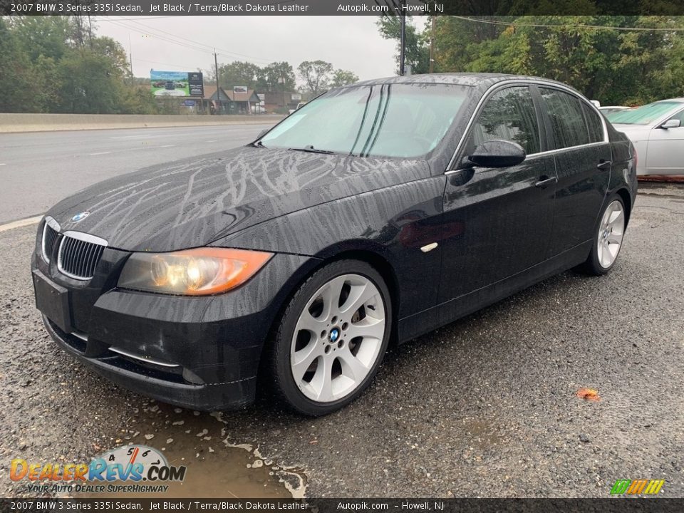 2007 BMW 3 Series 335i Sedan Jet Black / Terra/Black Dakota Leather Photo #7