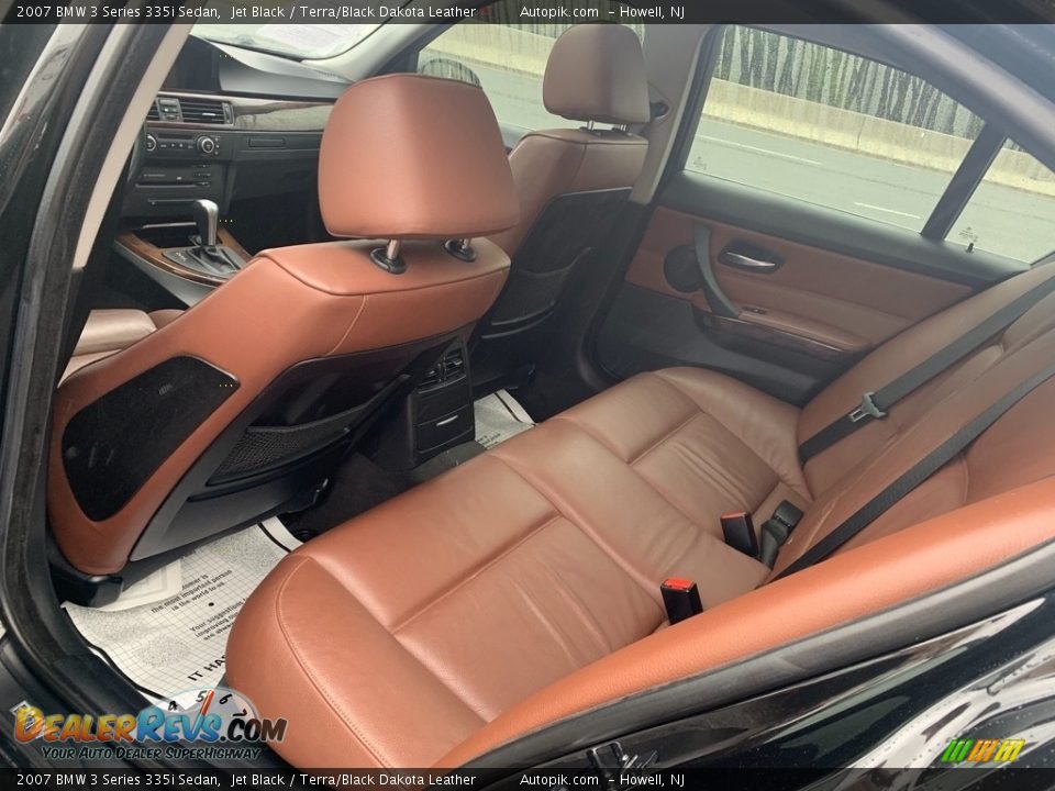 2007 BMW 3 Series 335i Sedan Jet Black / Terra/Black Dakota Leather Photo #10