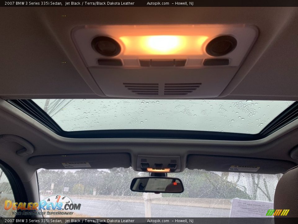 2007 BMW 3 Series 335i Sedan Jet Black / Terra/Black Dakota Leather Photo #15