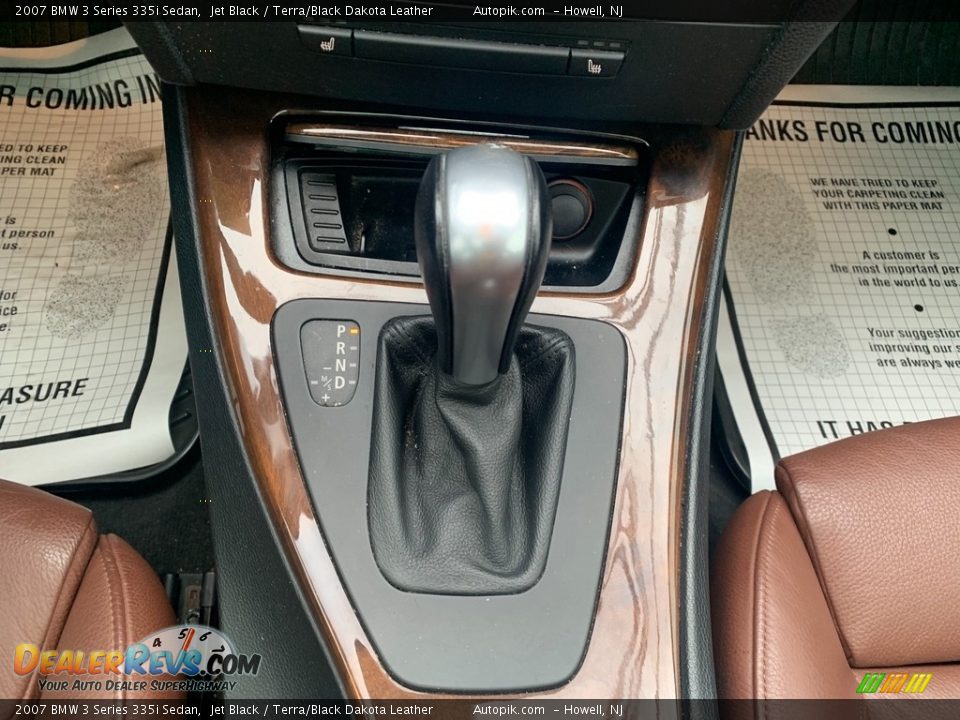 2007 BMW 3 Series 335i Sedan Jet Black / Terra/Black Dakota Leather Photo #17