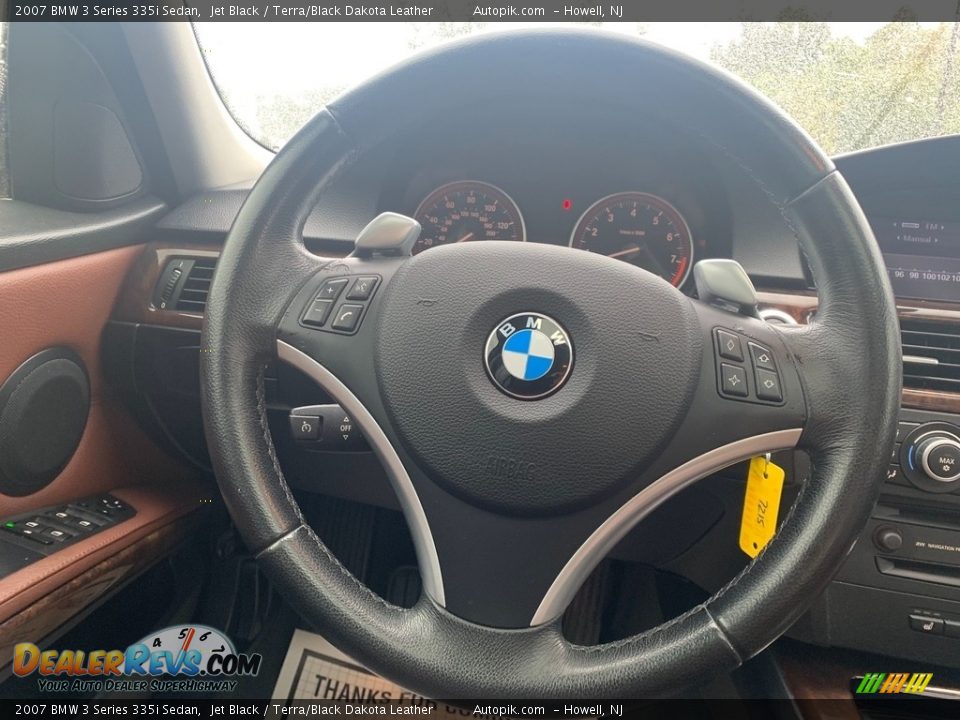 2007 BMW 3 Series 335i Sedan Jet Black / Terra/Black Dakota Leather Photo #18