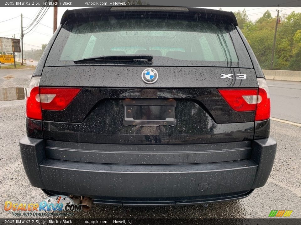 2005 BMW X3 2.5i Jet Black / Black Photo #4