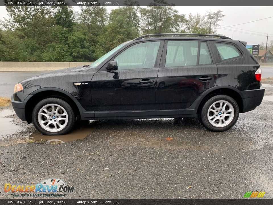 2005 BMW X3 2.5i Jet Black / Black Photo #6