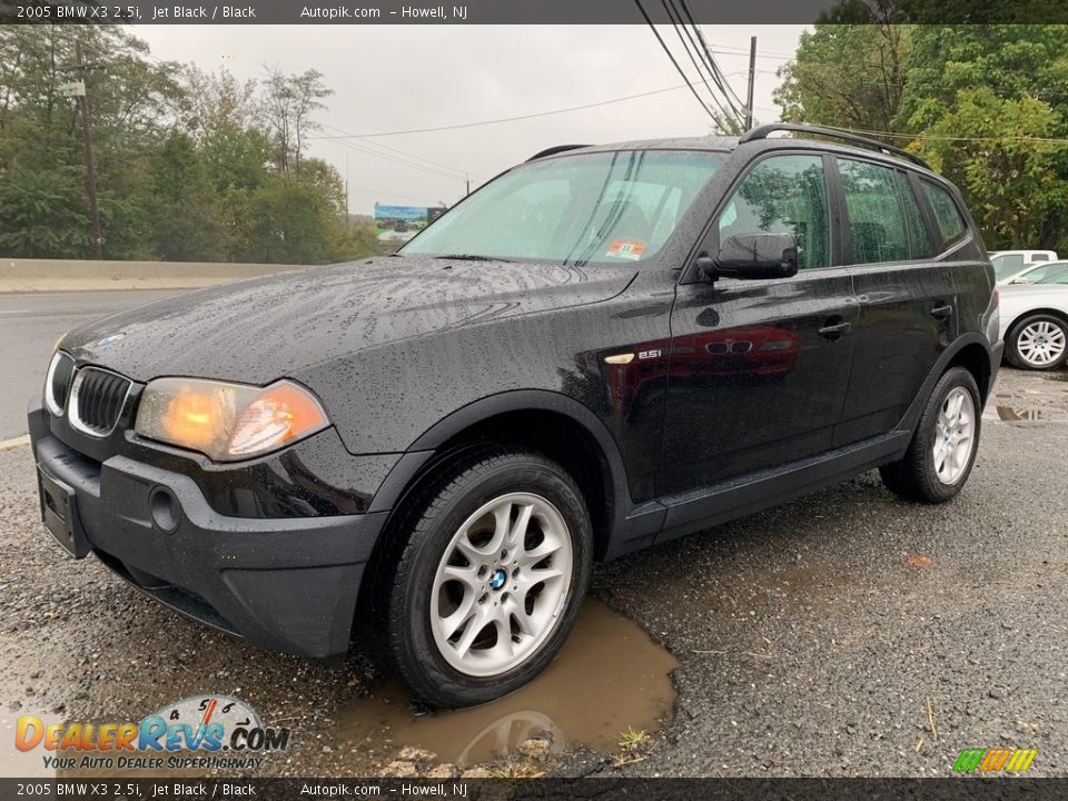 2005 BMW X3 2.5i Jet Black / Black Photo #7