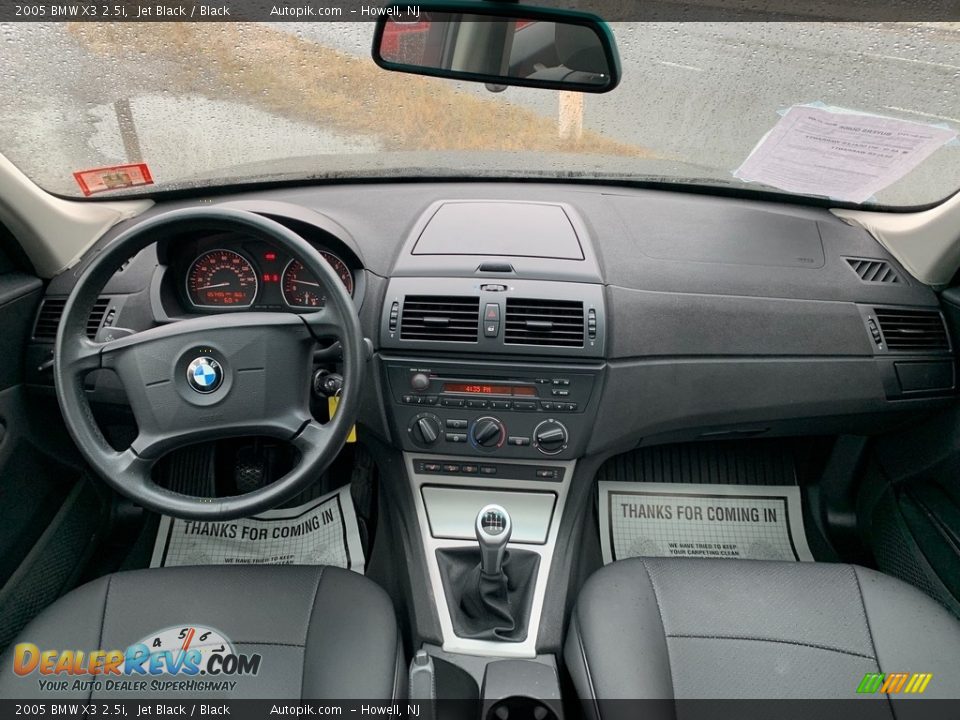 2005 BMW X3 2.5i Jet Black / Black Photo #15