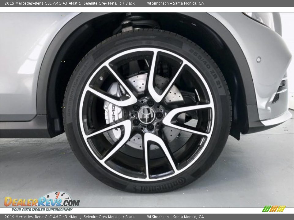 2019 Mercedes-Benz GLC AMG 43 4Matic Selenite Grey Metallic / Black Photo #9