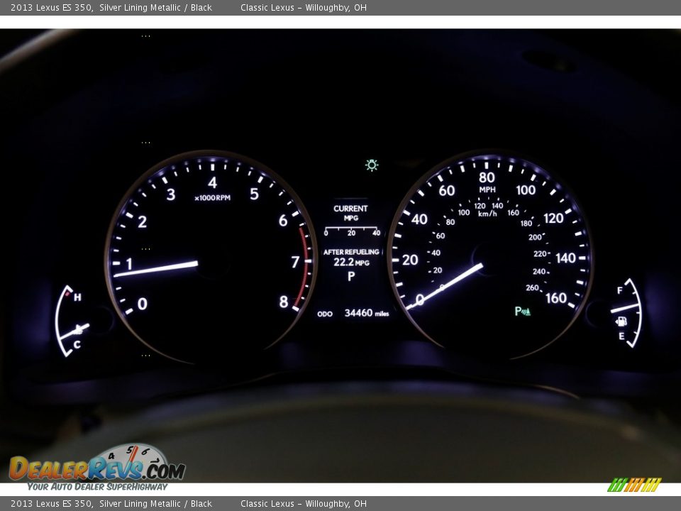 2013 Lexus ES 350 Silver Lining Metallic / Black Photo #8