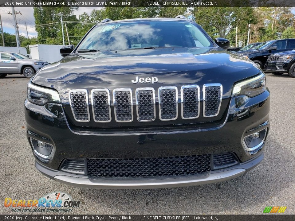 2020 Jeep Cherokee Limited 4x4 Diamond Black Crystal Pearl / Black Photo #2