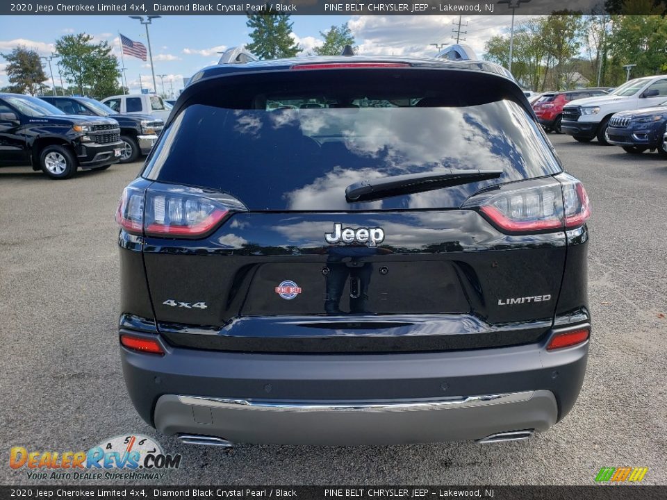 2020 Jeep Cherokee Limited 4x4 Diamond Black Crystal Pearl / Black Photo #5