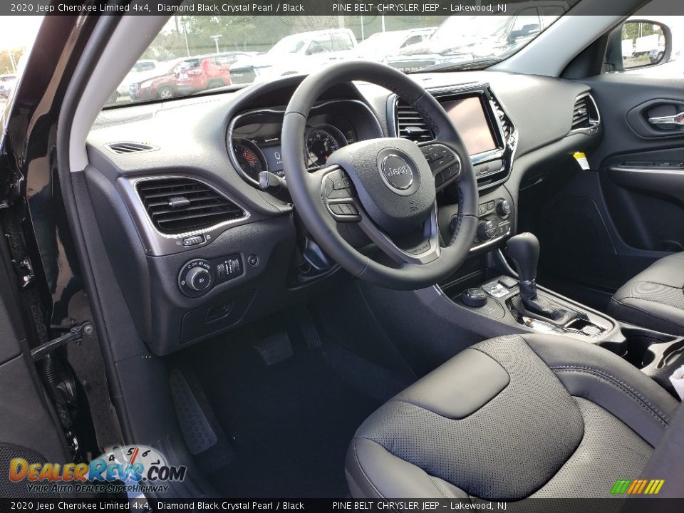 2020 Jeep Cherokee Limited 4x4 Diamond Black Crystal Pearl / Black Photo #7