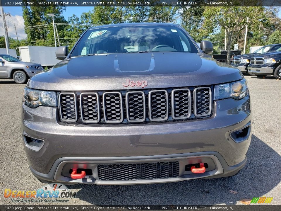 2020 Jeep Grand Cherokee Trailhawk 4x4 Granite Crystal Metallic / Ruby Red/Black Photo #2