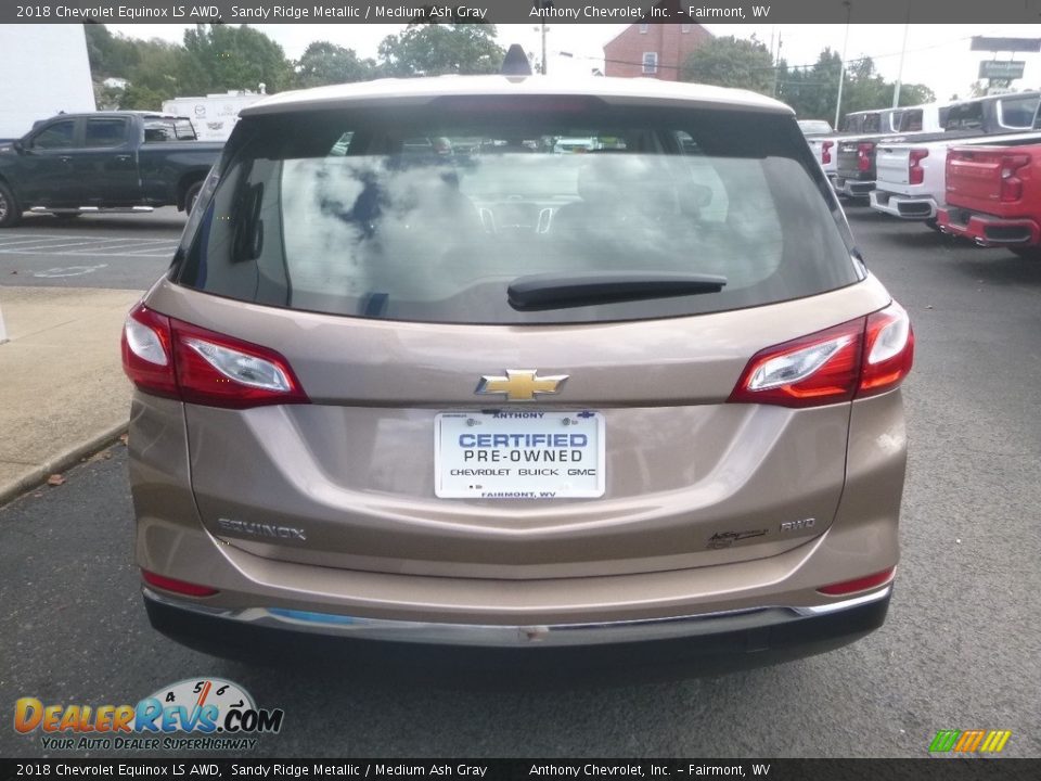 2018 Chevrolet Equinox LS AWD Sandy Ridge Metallic / Medium Ash Gray Photo #5
