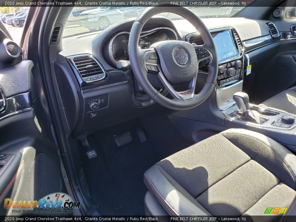 2020 Jeep Grand Cherokee Trailhawk 4x4 Granite Crystal Metallic / Ruby Red/Black Photo #6