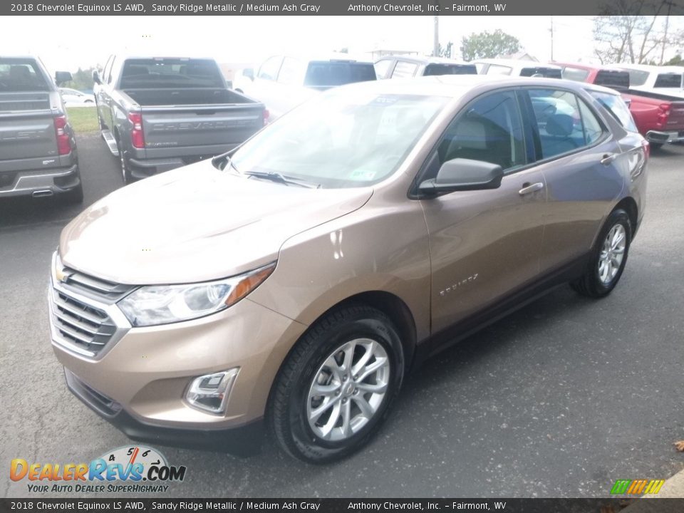 2018 Chevrolet Equinox LS AWD Sandy Ridge Metallic / Medium Ash Gray Photo #7