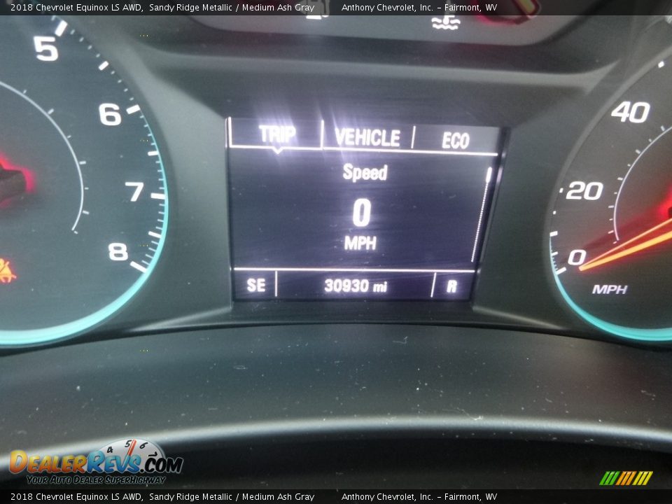 2018 Chevrolet Equinox LS AWD Sandy Ridge Metallic / Medium Ash Gray Photo #17