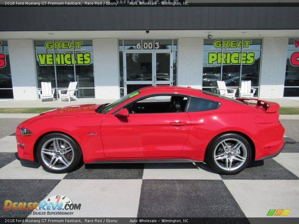 2018 Ford Mustang GT Premium Fastback Race Red / Ebony Photo #1