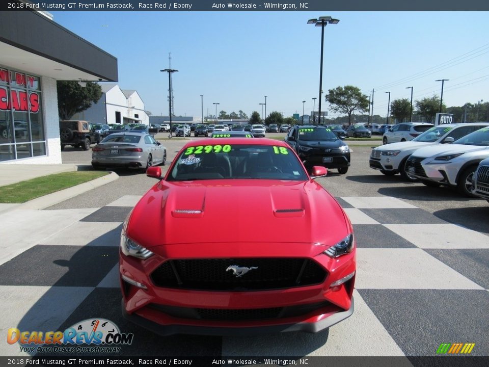 2018 Ford Mustang GT Premium Fastback Race Red / Ebony Photo #2