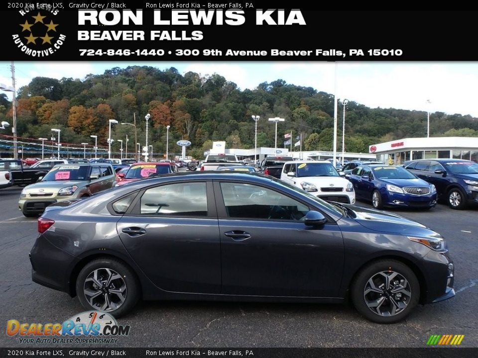 2020 Kia Forte LXS Gravity Grey / Black Photo #1