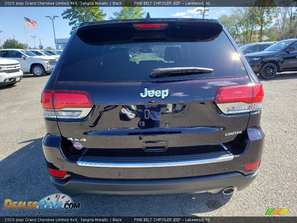 2020 Jeep Grand Cherokee Limited 4x4 Sangria Metallic / Black Photo #5