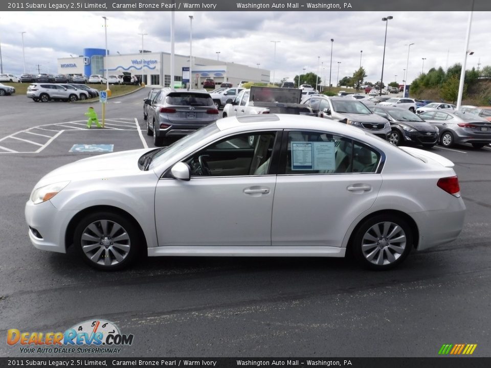 2011 Subaru Legacy 2.5i Limited Caramel Bronze Pearl / Warm Ivory Photo #7