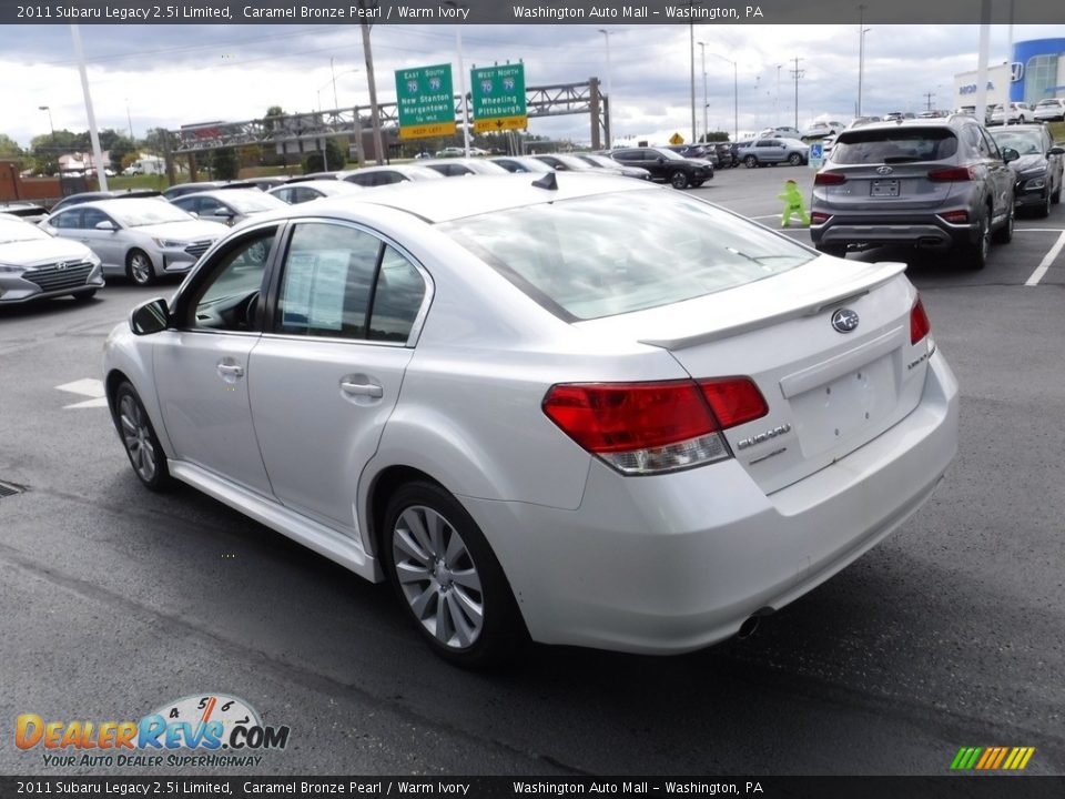 2011 Subaru Legacy 2.5i Limited Caramel Bronze Pearl / Warm Ivory Photo #8
