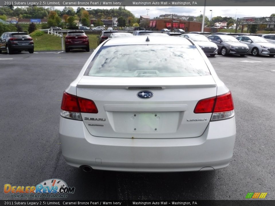 2011 Subaru Legacy 2.5i Limited Caramel Bronze Pearl / Warm Ivory Photo #9