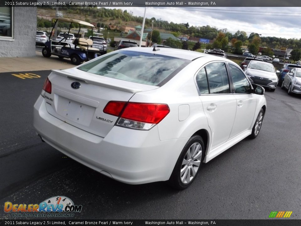 2011 Subaru Legacy 2.5i Limited Caramel Bronze Pearl / Warm Ivory Photo #10
