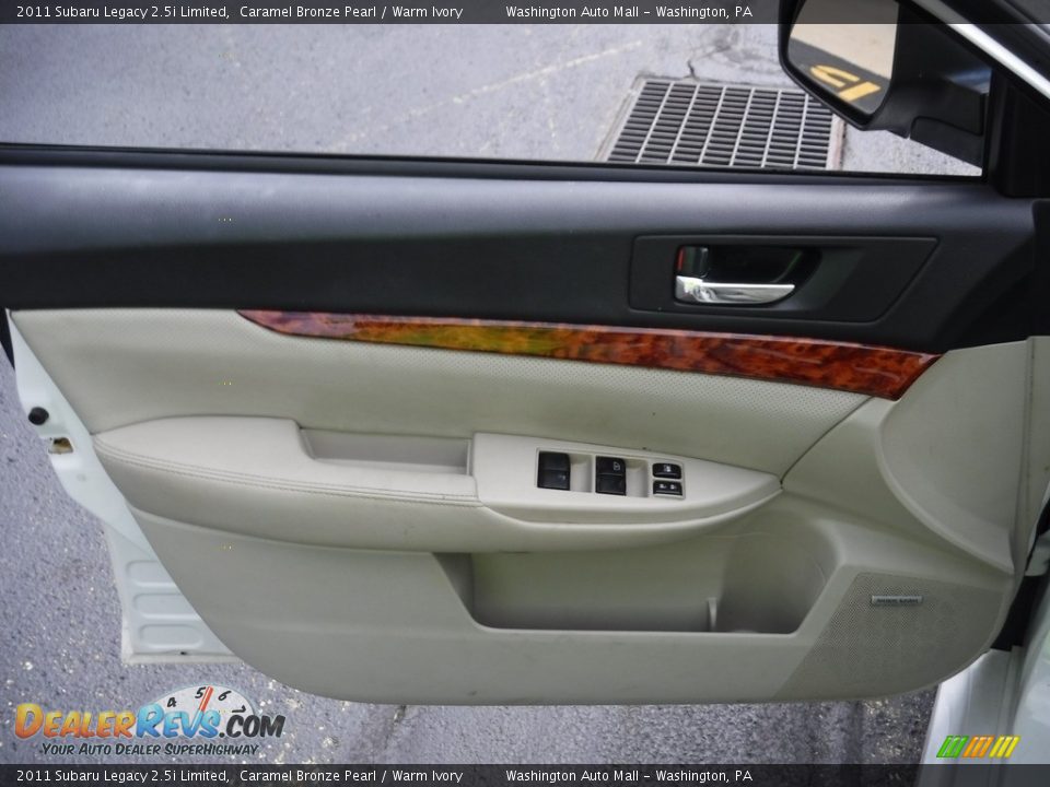 2011 Subaru Legacy 2.5i Limited Caramel Bronze Pearl / Warm Ivory Photo #16